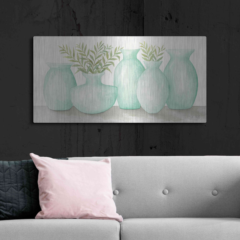 «Mint Vases» par Cindy Jacobs, H 24 po x l 48 po