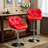 Contemporary Tufted Adjustable Height Hydraulic Bar Stools, Set Of 2, Stylish And Comfortable With Diamond-Tufted Detail, Bar Stool-1587913415