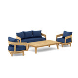 Outdoor 4 - Piece Teak Conversation Set