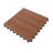 Deck Tiles - 6-Pack Wood Plastic Composite Interlocking Patio Tiles - 5.8SQFT Outdoor Flooring for Balcony, Porch, and Garage by Pure Garden-69779742