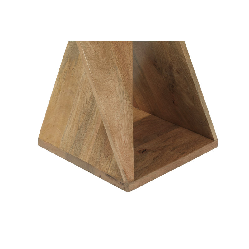 Mango Dining Table with Wood Base