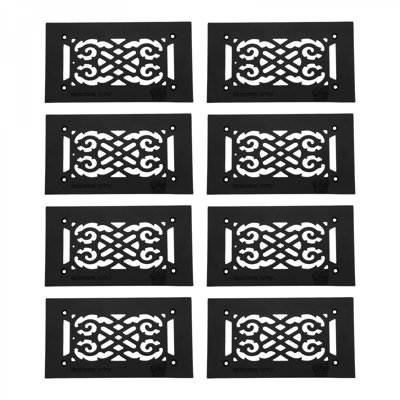 The Renovators Supply Inc. 5.5 in. W x 10 in. L Aluminum Aluminium Outdoor Grille / Return Vent Cover
