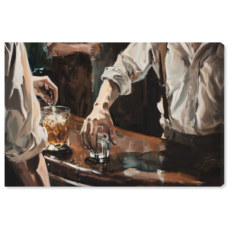 Notoriart Together For Drinks, Toile tendue, H 24 po x l 36 po