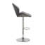 Ensemble de 2 tabourets de bar réglables avec dossier et repose-pieds, chaises de bar à hauteur de comptoir pour cuisine, pub