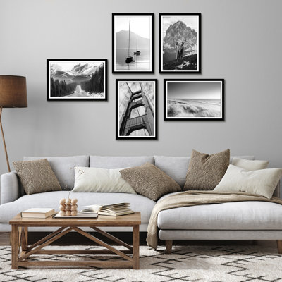 5 Pack Gallery Wall Frames With Mat, Collage Picture