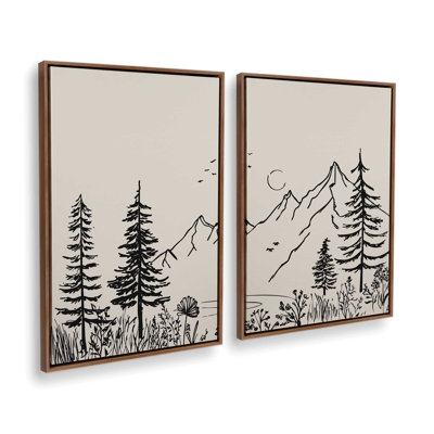 Whispering Peaks v4 Set of 2 Prints