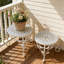 Ensemble de 2 porte-plantes, support à fleurs rond en mosaïque pour patio, salon, jardin -660808650