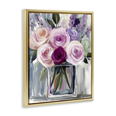 "Bouquet dans un vase cubique", art mural par Annabelle Hall