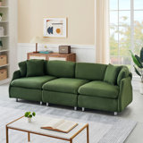 95.3"W Teddy Sofa with Pillows