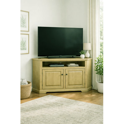Inouye Unfinished Corner TV Stand for TVs up to 65"