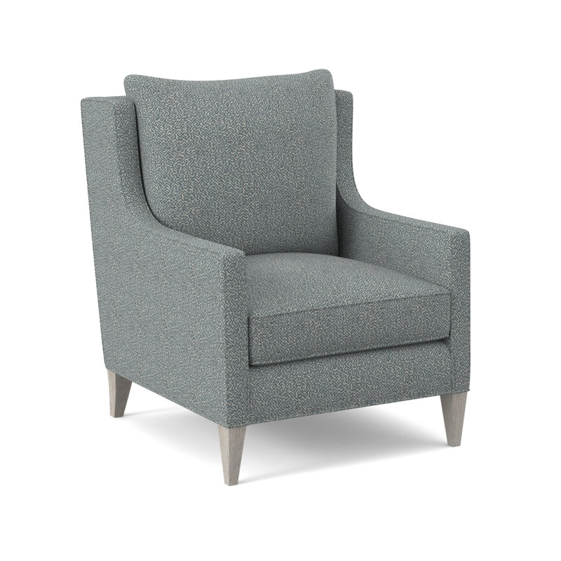 Chaise Callum, Bisque, Mélange de polyester Maya cyan