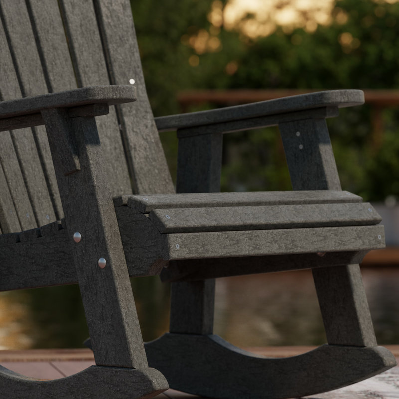 Chaise berçante Heritage Adirondack, Gris foncé