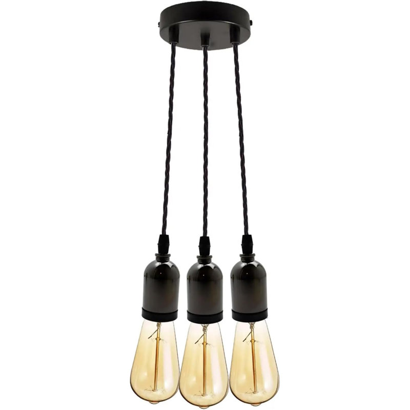 Antanasia 3 - Light Black Cluster Pendant