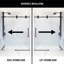 Porte de douche coulissante sans cadre avec verre transparent 3/8 po l 56-60 po x H 74 po Elan-99078377