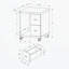 Bureau, classeur, chariot d'imprimante, classeur roulant-380214384