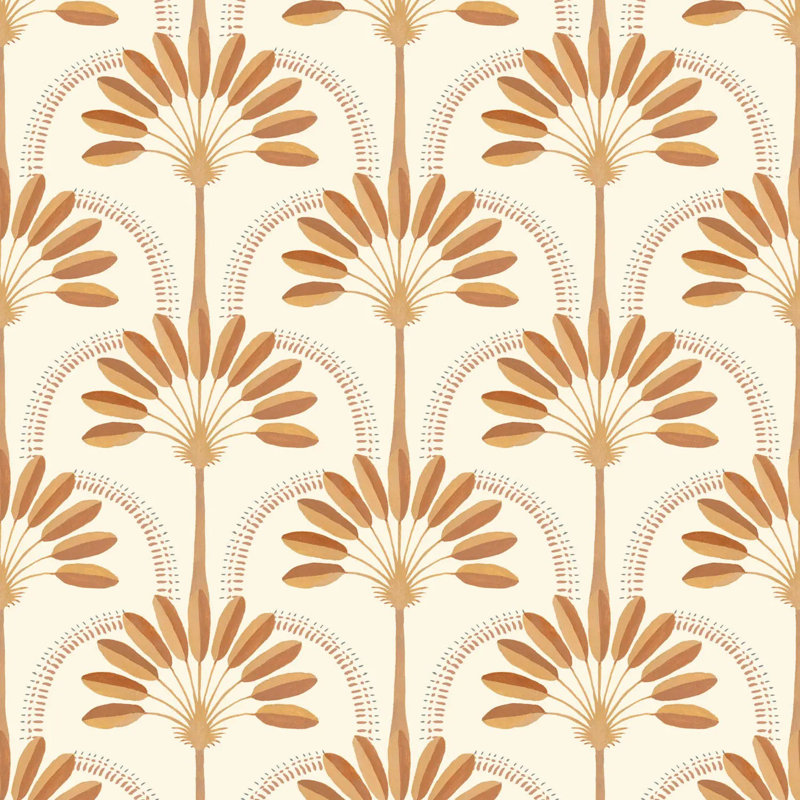 Palm Arches - Papier peint, Terracotta, Peler et coller, Self-Adhesive