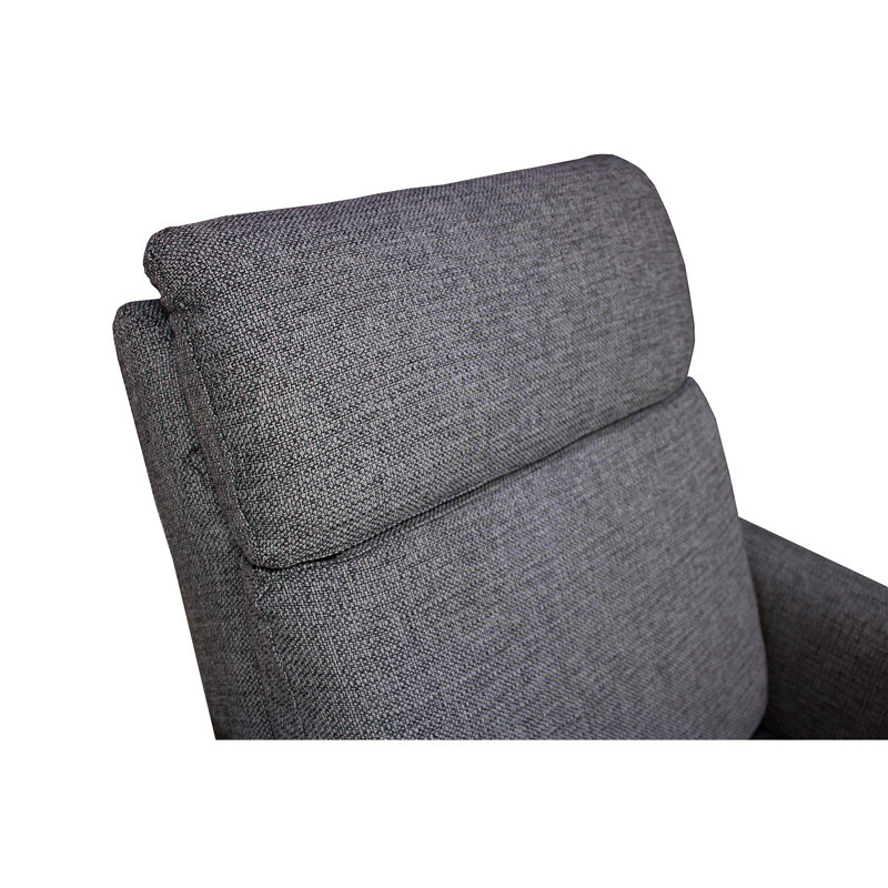 Molson Pushback Recliner Chair, Gunmetal Black