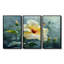 Ensemble de décorations murales jaunes, gris et délicats Hibiscus I - Hibiscus-384584051-384584059