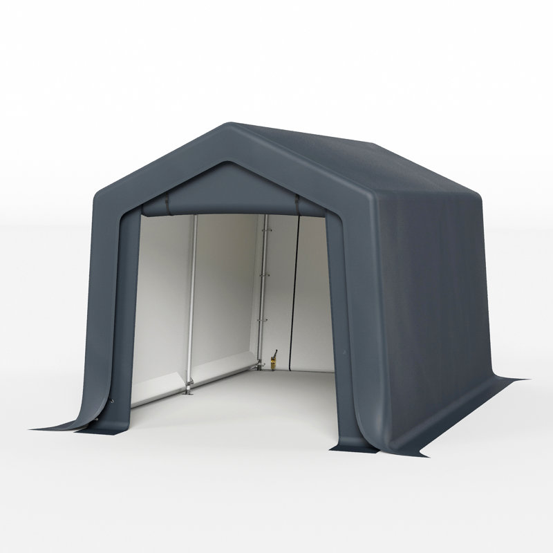 Galvanized Steel Storage Canopy, 87" H x 96" W x 144" D