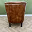 Edgereton Upholstered Top Grain Leather Armchair