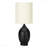 Table Lamp - 17"H, Black Ceramic Material