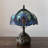 Simonetti Tiffany Table Stained Glass Liaison Lamp LED Bulb Included Dragonfly Base 10"W*10"D*14"H-385131125