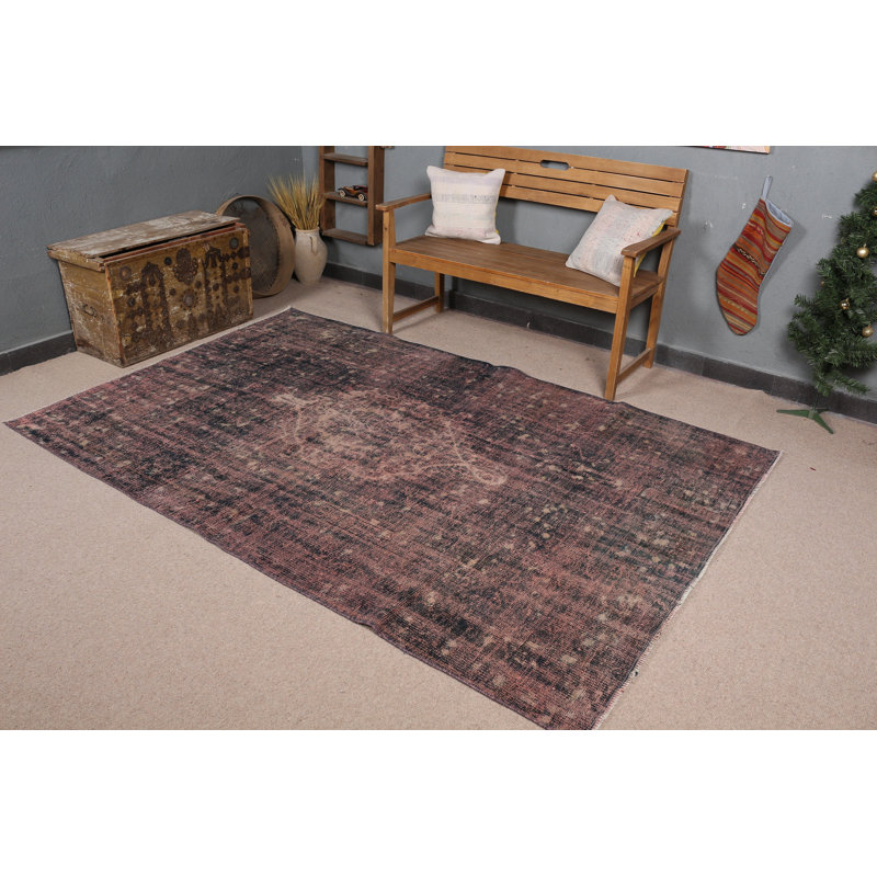 Tapis turc rétro fait à la main pour un décor antique unique dans votre salon de style antique