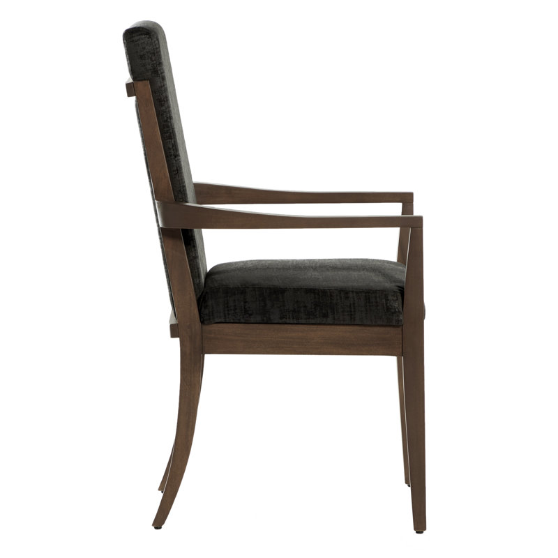 Upholstered Arm Chair, Black