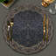 Ensemble de napperons à perles rondes avec bordure élégante entrelacée Alvah