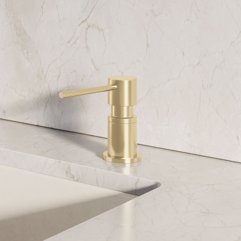 Lato Soap Dispenser, Satin Gold