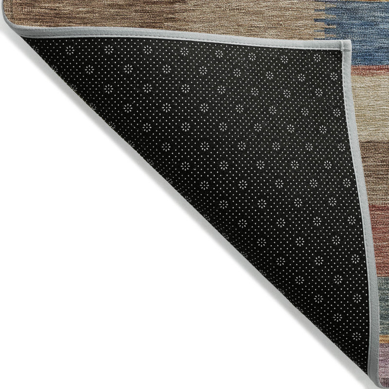 Tapis intérieur / extérieur beige lavable Solvia - LOOMlan, 8 pi x 8 pi