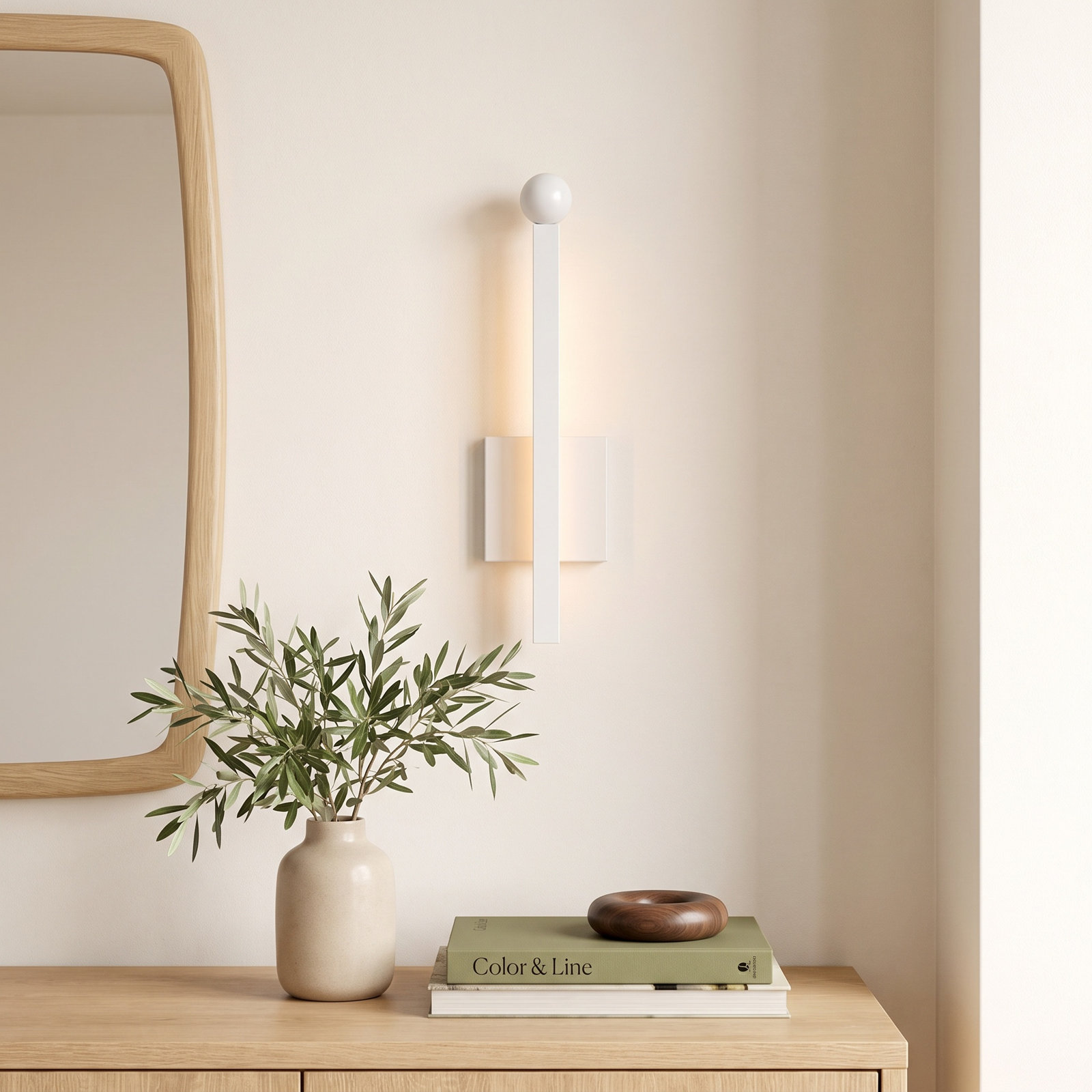 Peary Single Light Dimmable Wallchiere, Polished Nickel