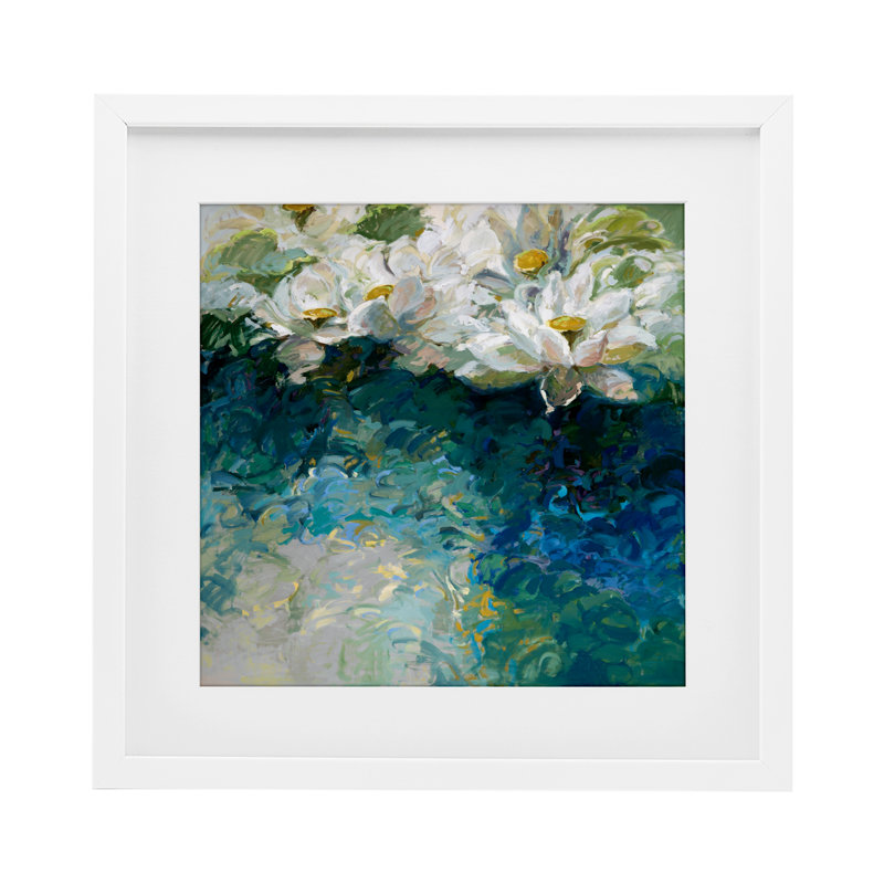 Impressionnisme lys au lever du soleil, reproduction encadrée sous verre, conception de Vicki McMurry, H 13 po x l 13 po