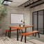 Table rectangulaire en bois d'acacia Caydren