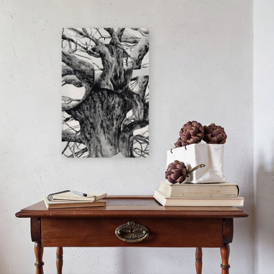 Old Gnarled Tree Trunk Abstract Organic Contemporary Forest Nature Wall Art