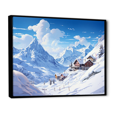 Alpine Alpine Solitude Winter Glow III - décoration murale montagnes d'hiver