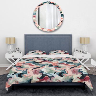 Ensemble de housse de couette abstrait Mathumitha