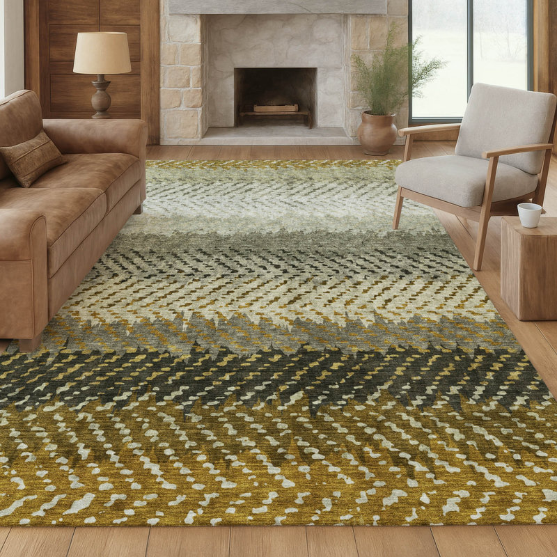 Tapis intérieur / extérieur lavable à la machine Chantille ACN2740, Moka, 8 pi x 10 pi