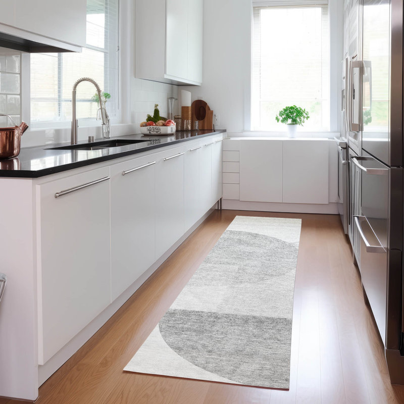 Tapis intérieur / extérieur Melania avec envers antidérapant, Tapis de couloir 2 pi 3 po x 7 pi 6 po