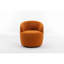 Modern Teddy Fabric Swivel Accent Chairs, Caramel Wool For Home