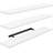 Floating Shelves Set Of 3 - Wall Mounted Shelves For Bathroom, Living Room, Bedroom, Or Kitchen - White Engineered Wood Shelves With Invisible Brackets - Durable & Easy To Install-1227100218