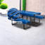 Tables de patio commerciales, bleu acier 72 x 73 x 31 pouces, pique-nique moderne