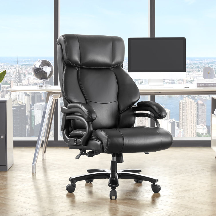 Kyliana Genuine Leather Executive Chair (Incomplete) 