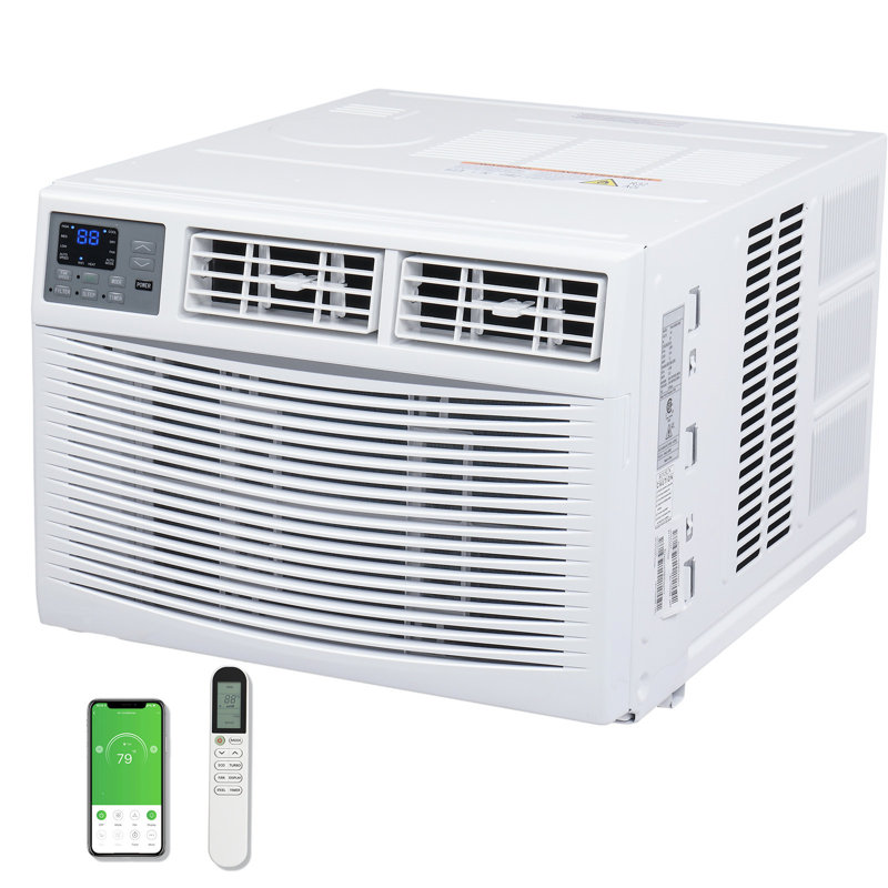 Climatiseur de fenêtre 8000BTU Wi-Fi avec chauffage