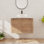 Meuble-lavabo flottant simple 30 po avec lavabo d'art en céramique, meuble-lavabo mural avec 2 portes à fermeture douce