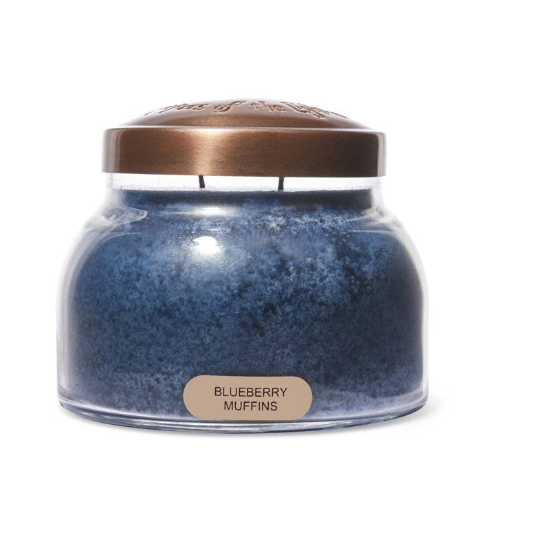 Bougie à pot bleuet gâteau maman