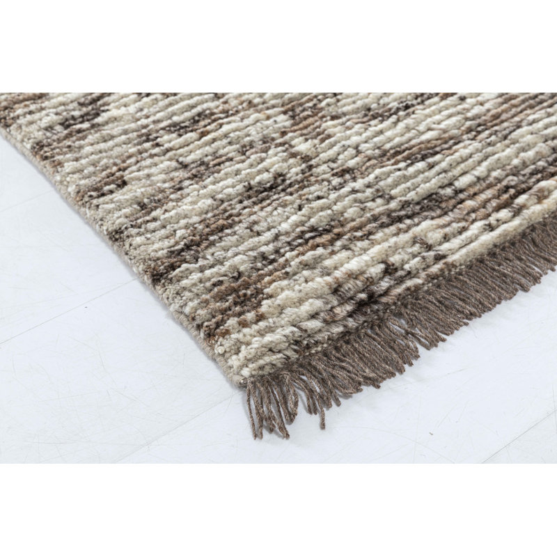 Bovina Hand Knotted Wool Animal Print Area Rug, Rectangle 5' x 8'
