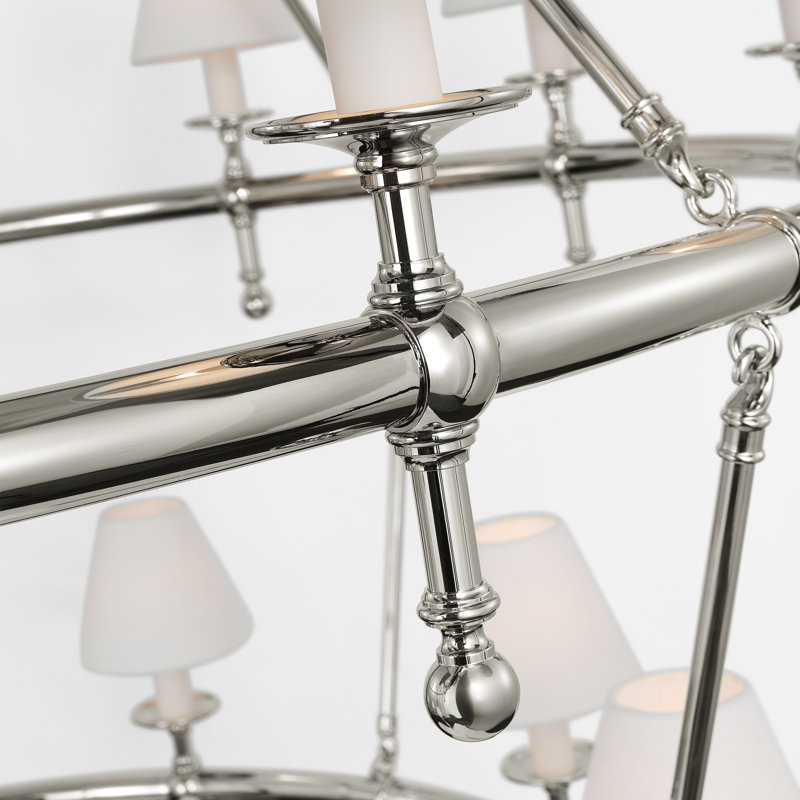Classic 20 - Light Chandelier, Polished Nickel