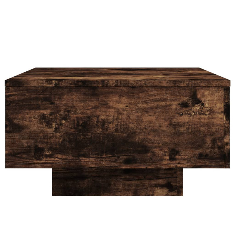 Coffee Table Engineered Wood Accent Side Sofa End Table Multi Colors, Smoked Oak