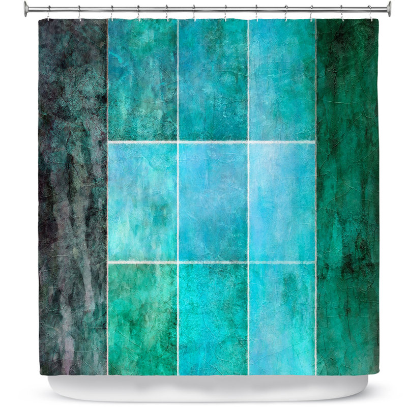 Rideau de douche simple ocean